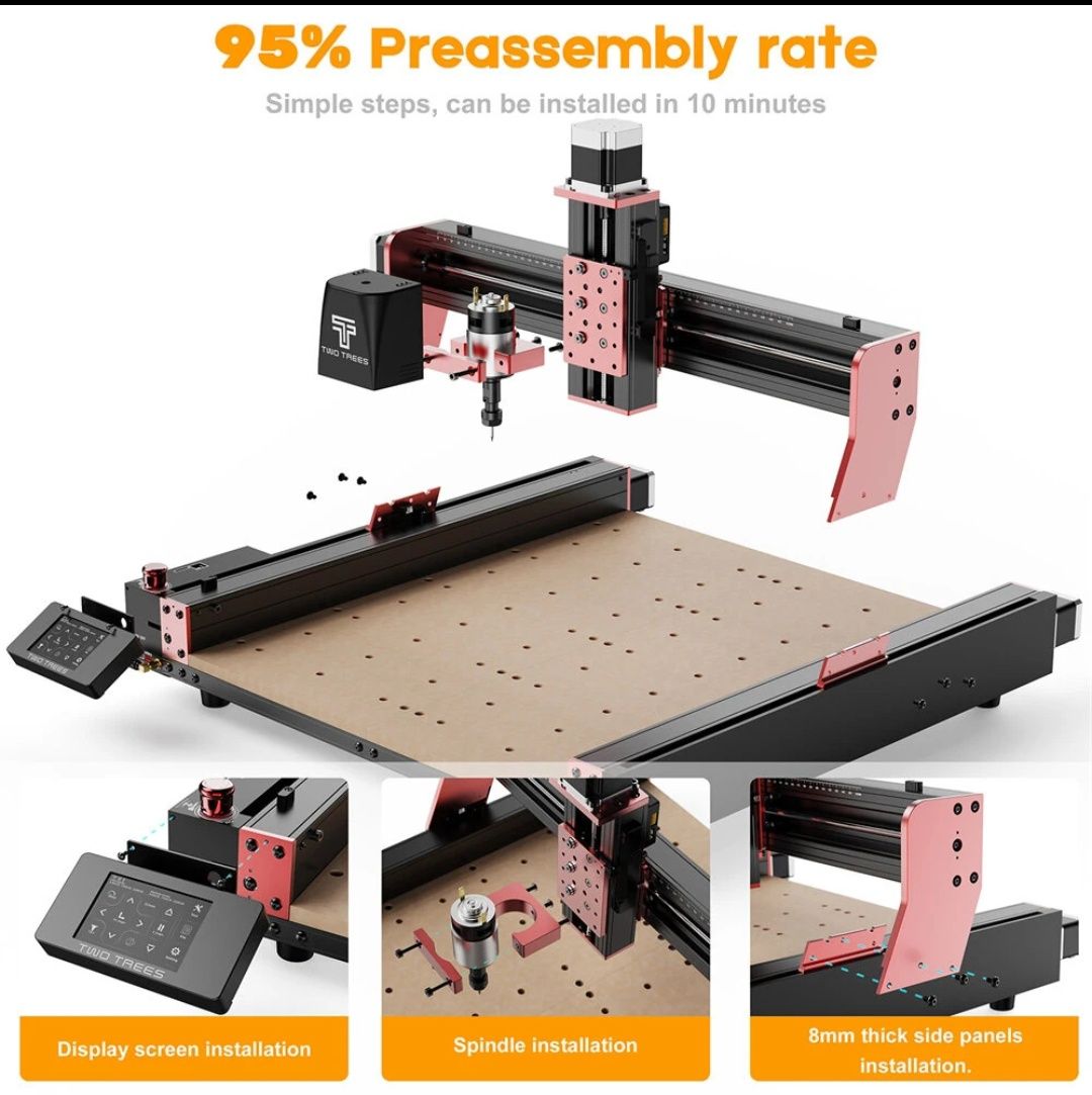 Fresadora alta Precisão e Potente CNC TwoTrees TTC450 Pro *SELADO*
