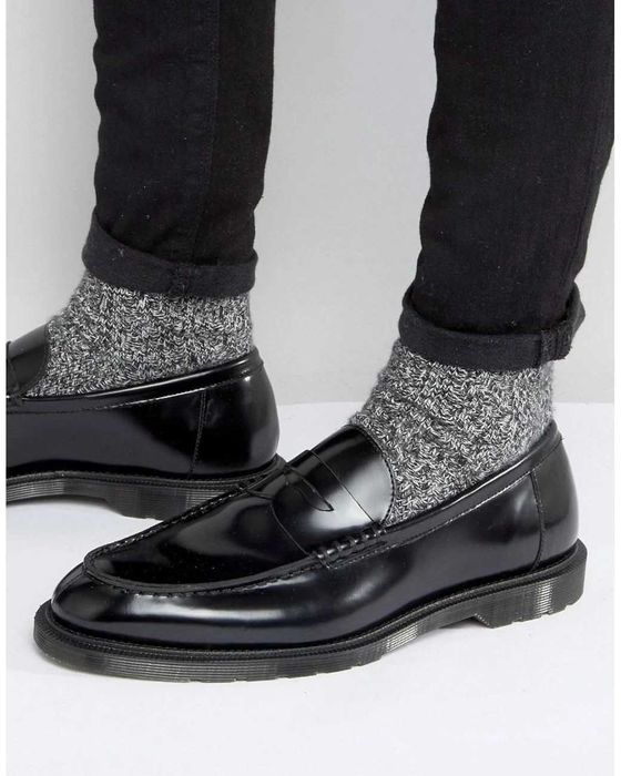 Шикарні шкіряні туфлі лофери Dr.Martens Penton Black Loafers 43 27.5см