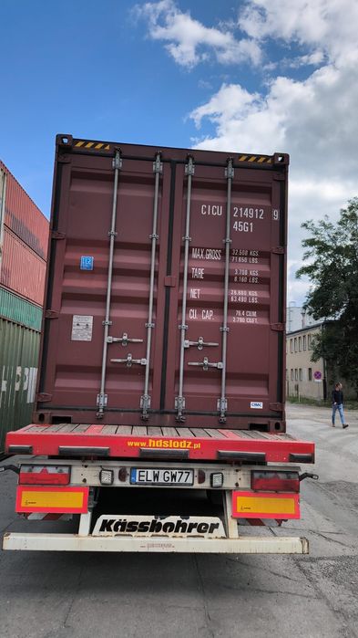 Kontener Morski 40HC Magazynowy 12x2,5x2,9 Transport z Rozładunkiem