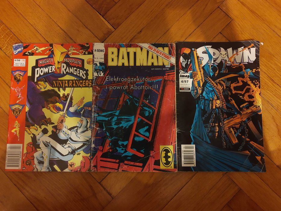 Komiksy Batman, Spawn, Power Rangers 3 Szt