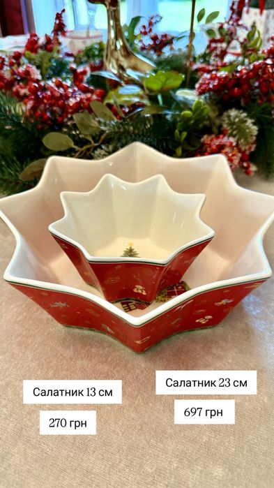 Новорічний посуд/новорічні тарілки/декор/блюдо/новогодняя посуда/горня