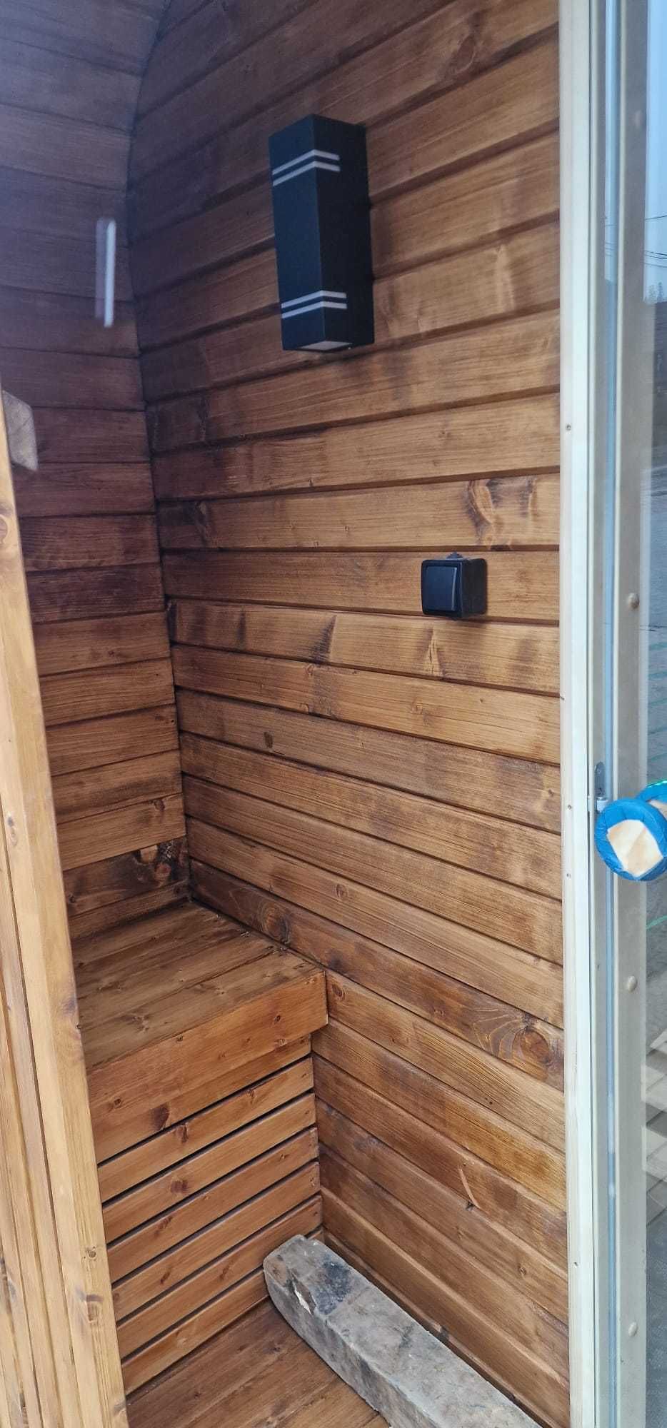 Sauna ogrodowa, balia ogrodowa, bania ruska, jacuzzi