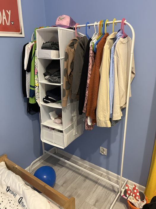 Wieszak na ubrania Ikea Mulig + organizer