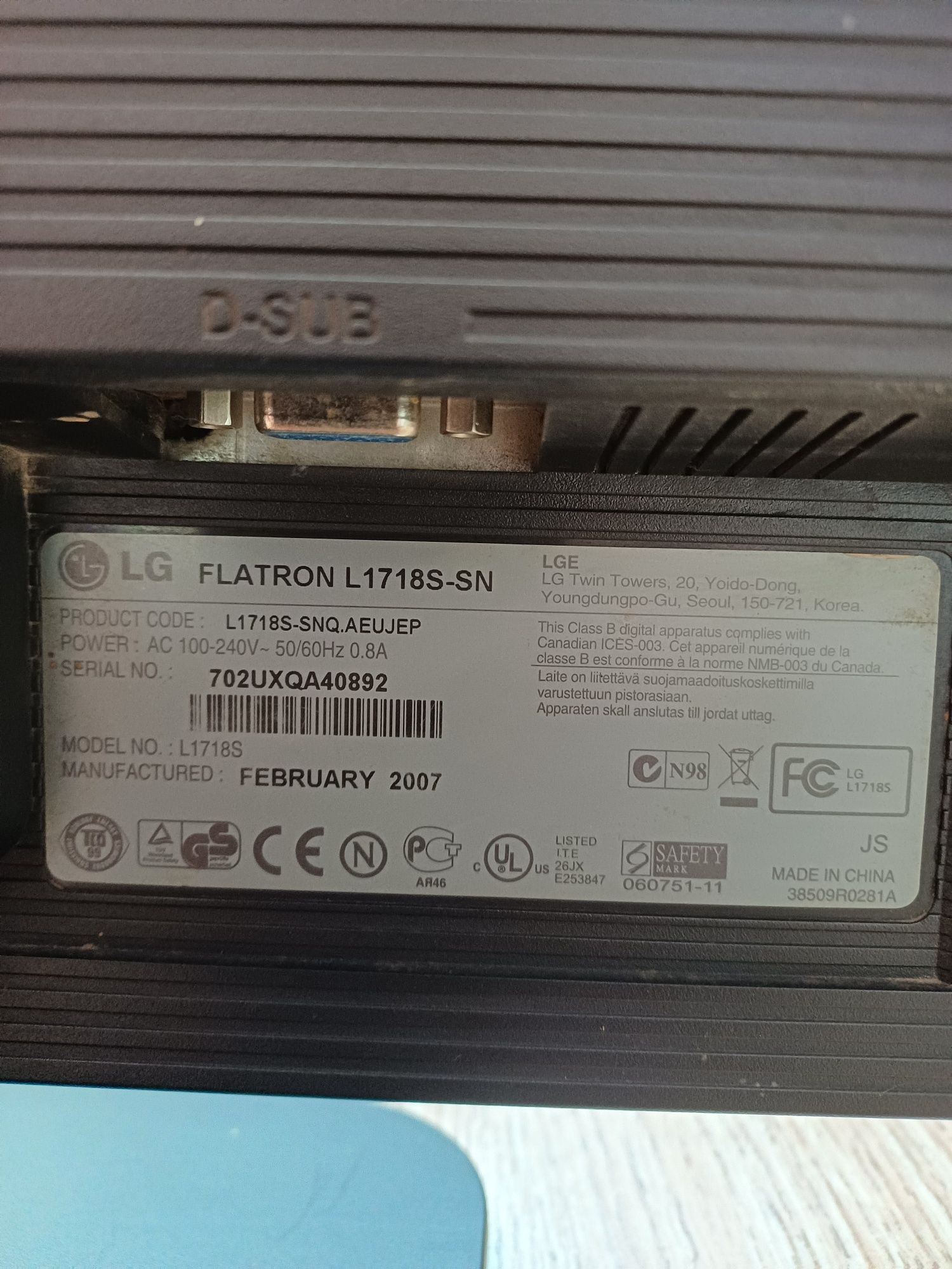 Monitor LG Flatron