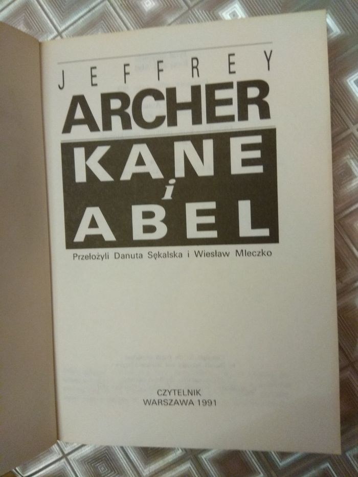 Kane i Abel Jeffrey Archer