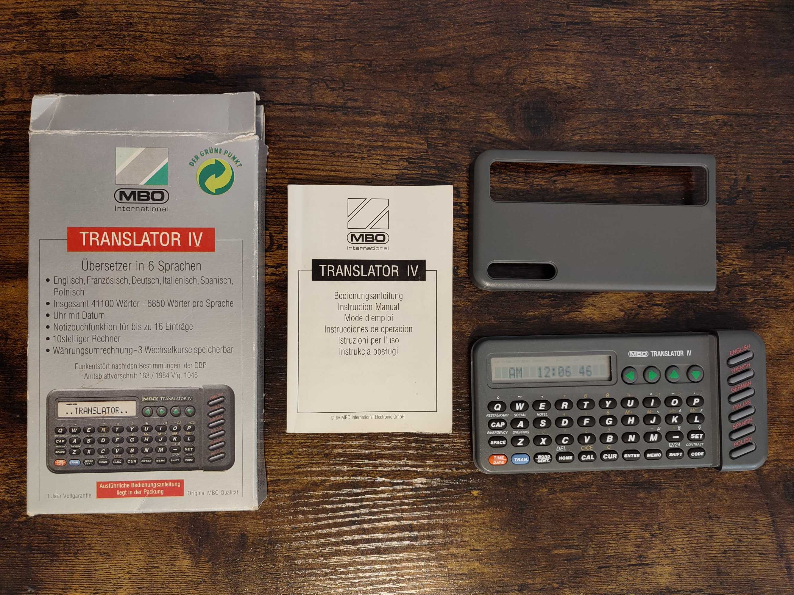 Retro tłumacz MBO Translator IV