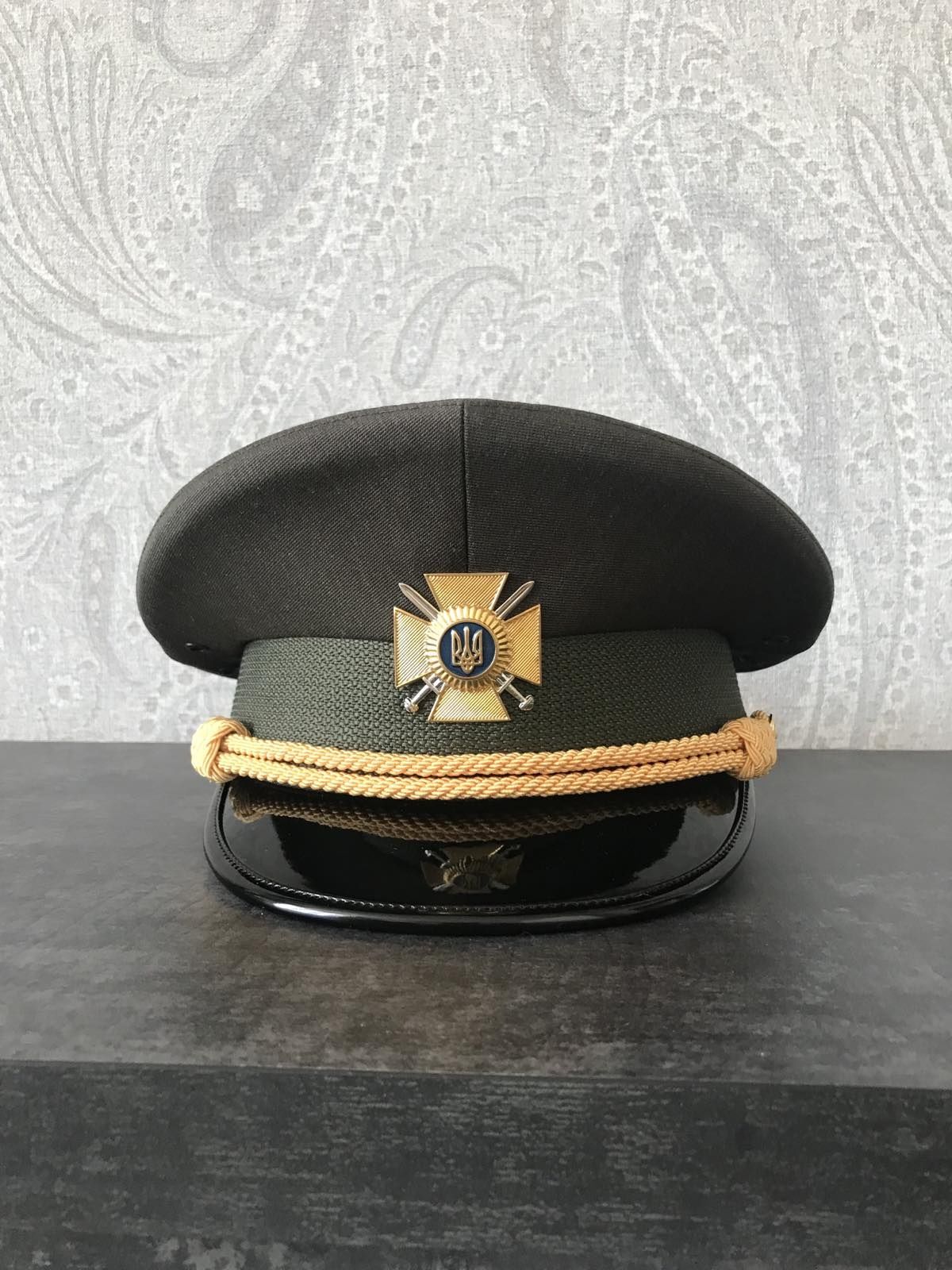 Кашкет парадний офіцерський ЗСУ,кепка військова,командиру