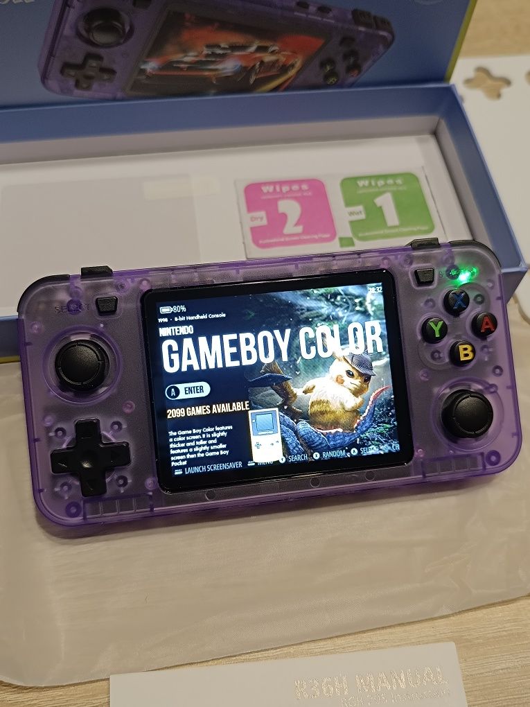 Konsola przenośna R36H 15000 gier GameBoy Pegasus PS1 emulator NOWA