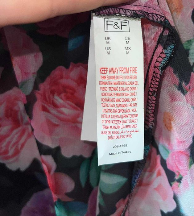 Рожева пляжна туника, парео, сукня від f&f. розмір Л