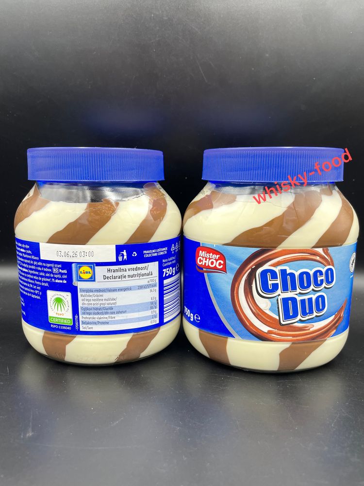 Шоколадна Паста Mister Choc Choco Duo 750г