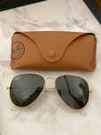Óculos de Sol Rayban Aviador com Bolsa