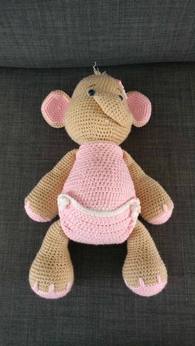 Boneca Elefante em Crochê