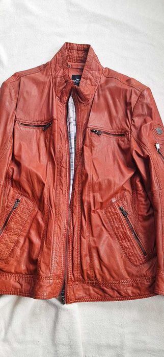 Kurtka skórzana męska