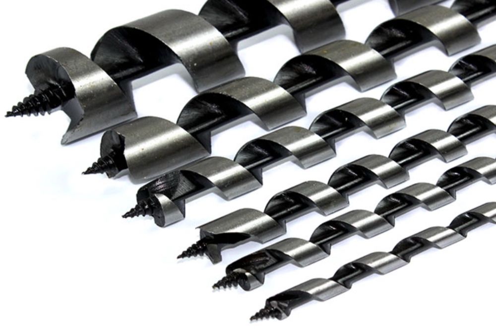 Zestaw wierteł do drewna 230mm 6szt mocne spiralne wiertła