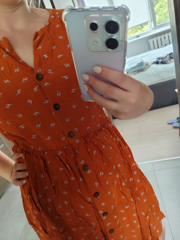 Lekka sukienka na lato midi