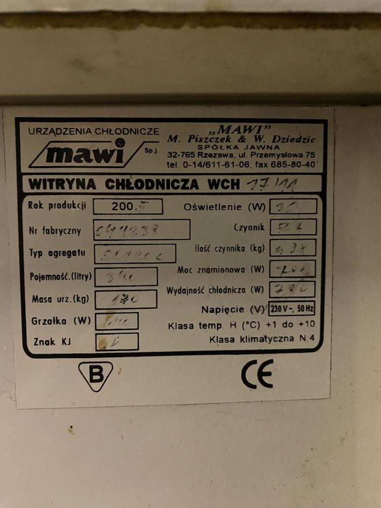 Lada chłodnicza MAWI 100% sprawna