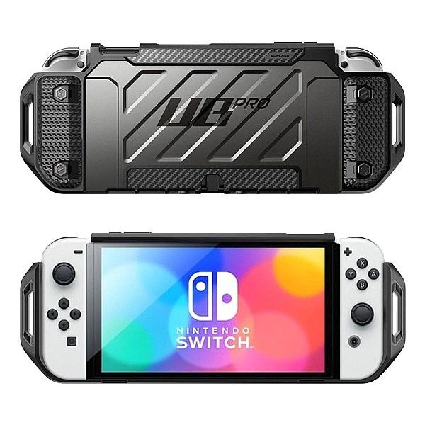 Pancerne Etui Nintendo Switch Oled miejsce Na 5 Kart Supcase Unicorn B