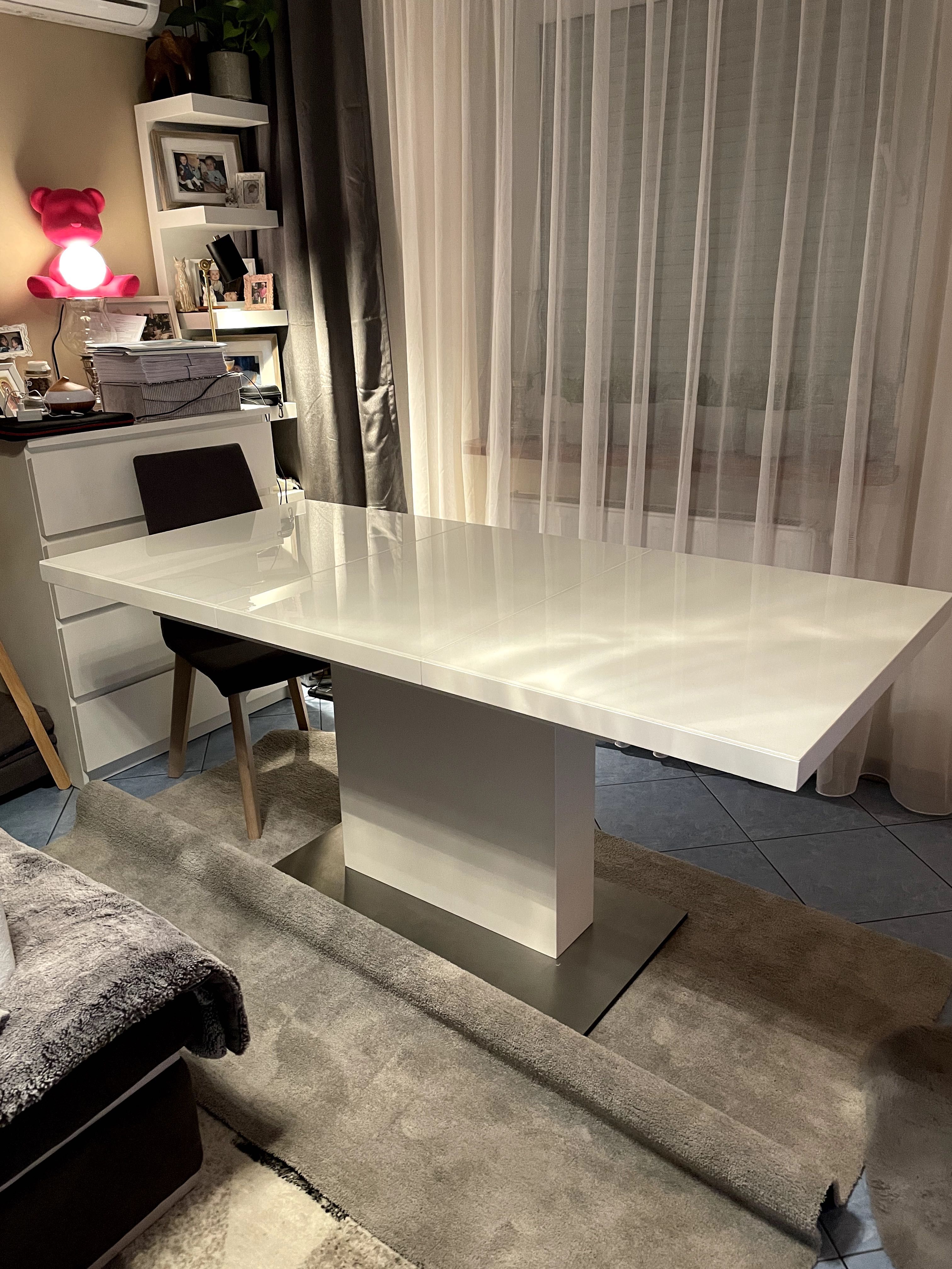 Stół Evita Glass Biały