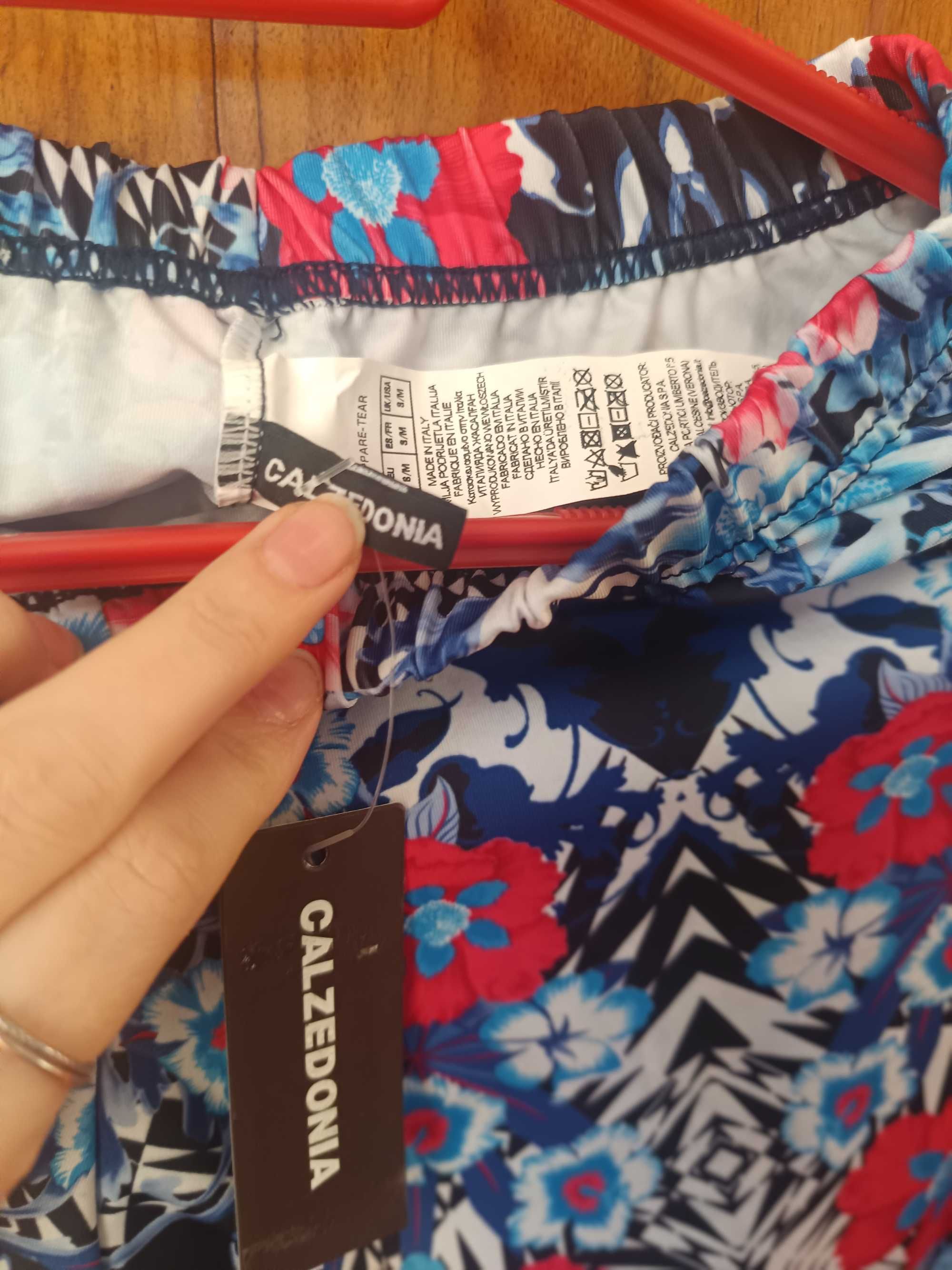 Piękne nowe legginsy Calzedonia S/M kwiaty