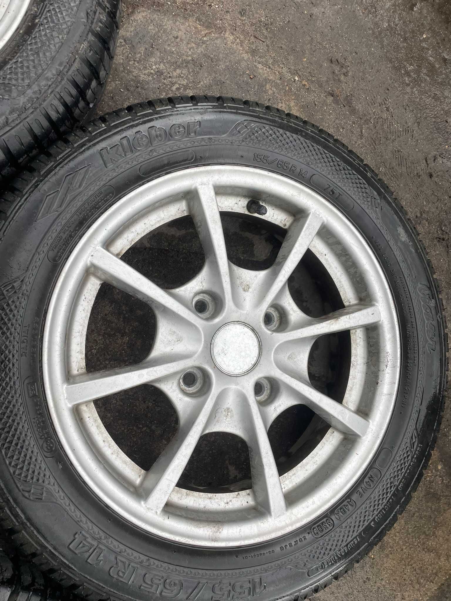 GRECAV microcar aixam ligier alufelgi alusy z opnami lato 155/65 r14