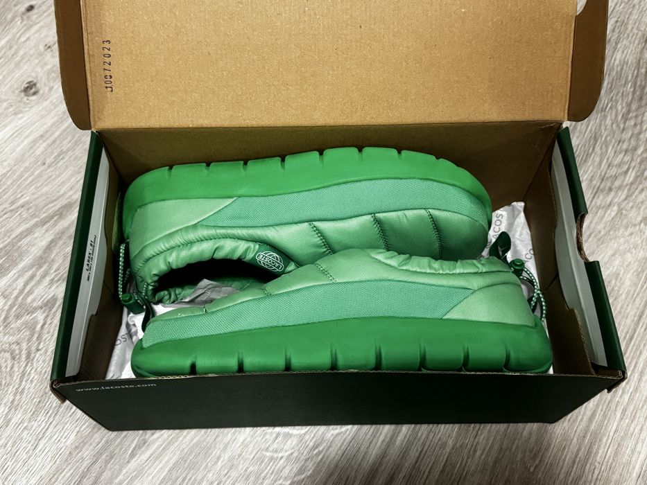 Взуття Lacoste Nylon Serve Slipper зелене 43