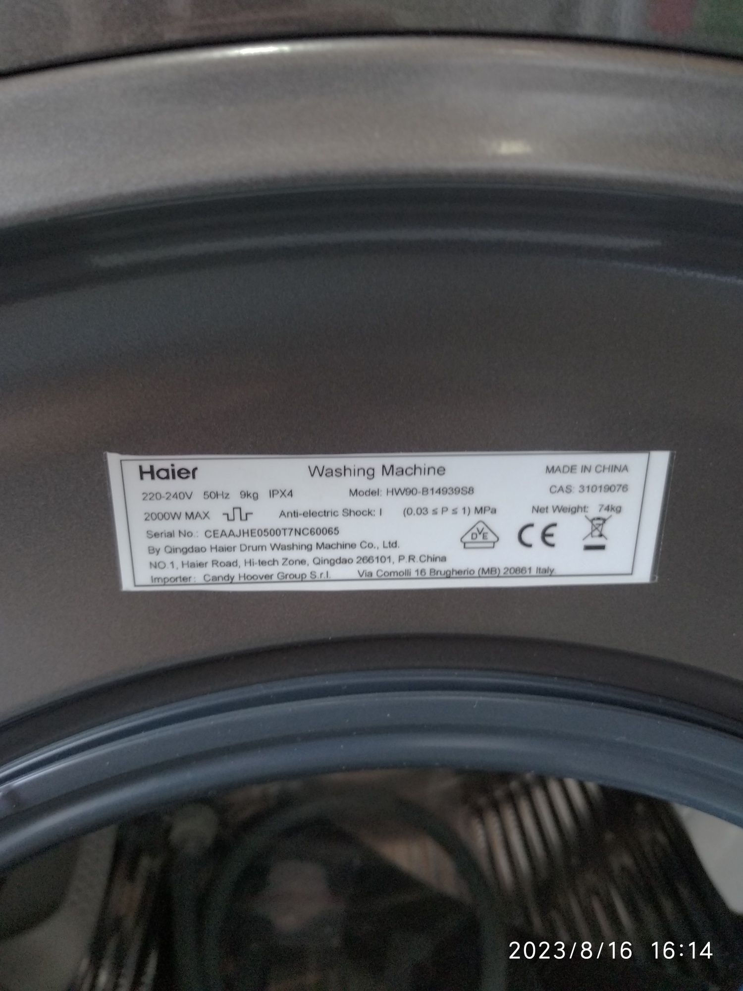 OUTLET Janki ul Wspólna 6 Pralka HAIER I-Pro 3 HW90-B14939S8-S