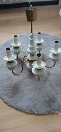 żyrandol 5 ramienny ceramiczny / lampa sufitowa