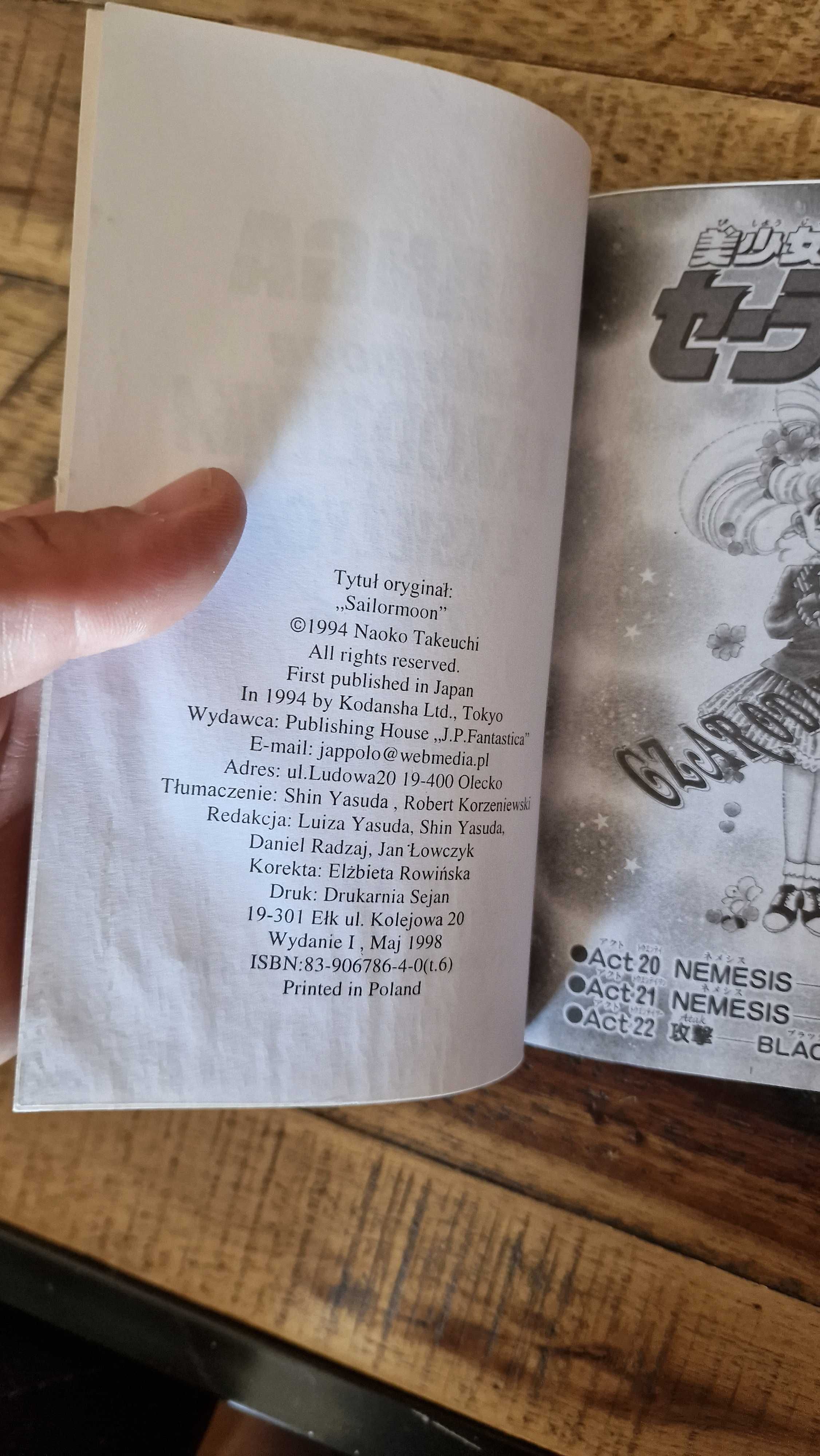 Tom 6 Czarodziejka z księżyca Sailormoon J.P.F Naoko Takeuchi