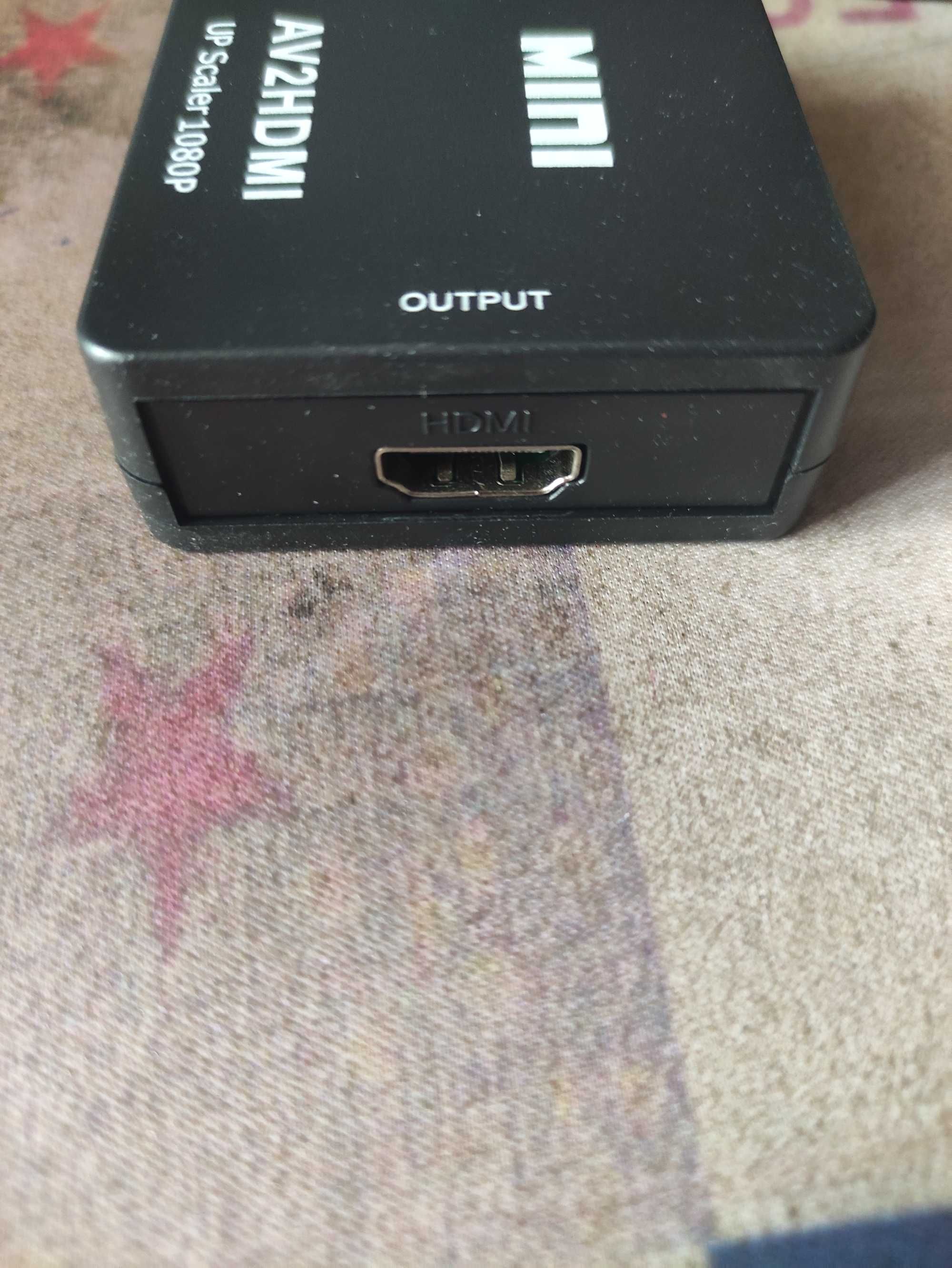 Конвертер переходник адаптер AV RCA to HDMI тюльпан 1080Р новый.