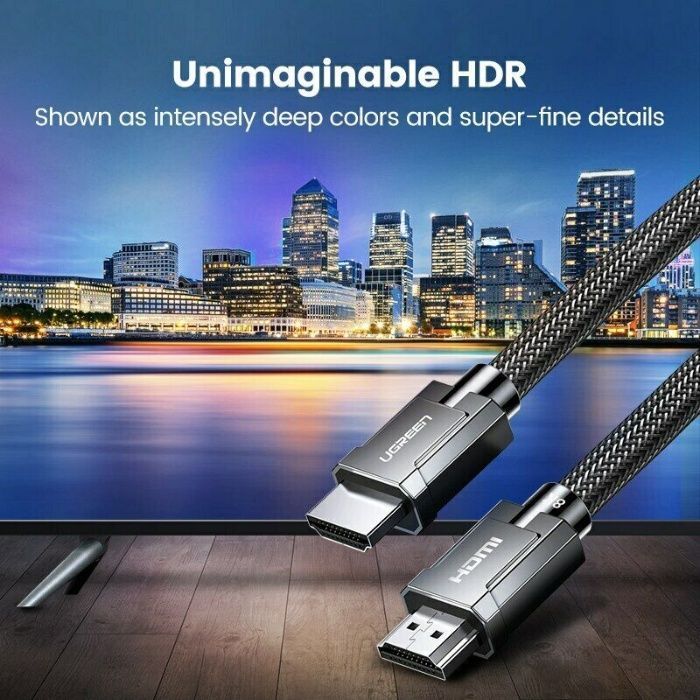 Кабель Ugreen HDMI 2.1 8K-60Hz 4K-120Hz 3D HDR 1/1.5/2/3/5 м Гарантия!