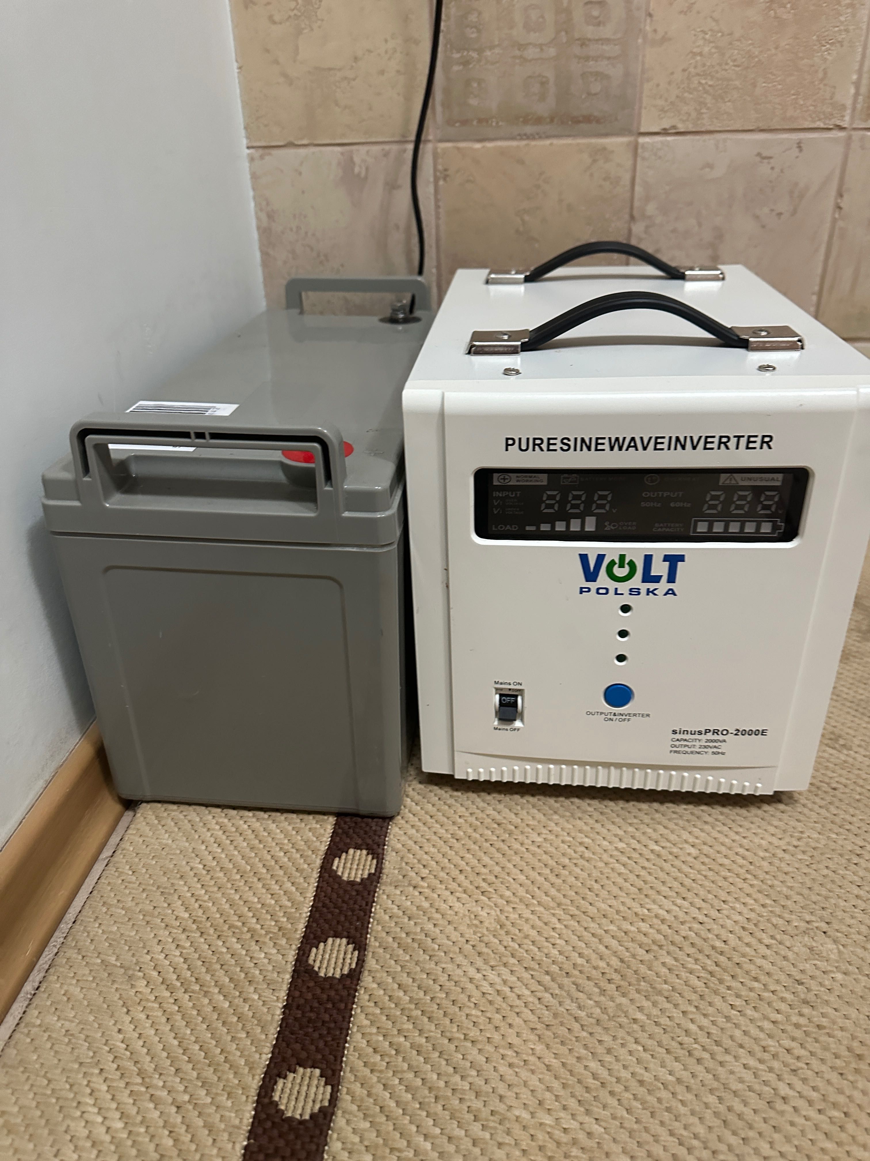 ДБЖ Volt Polska SINUS PRO та ак-р GEL 12V 140А