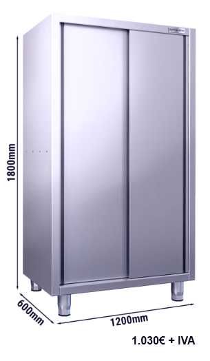 Armário Alto inox para Arrumos/Louças, 1200mm, JÁ COM IVA - NOVO