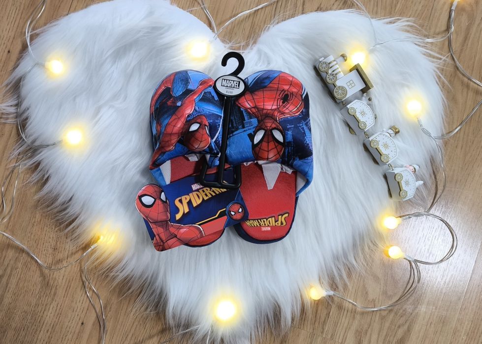 Pantufas Marvel Spider-Man azul/vermelho T30 | NOVO