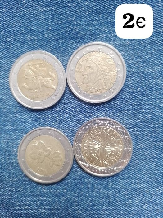 Монети 2 євро різних країн