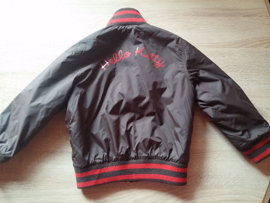 H&M 110  , Hello Kitty kurtka jesienna dla dziewczynki , czapka