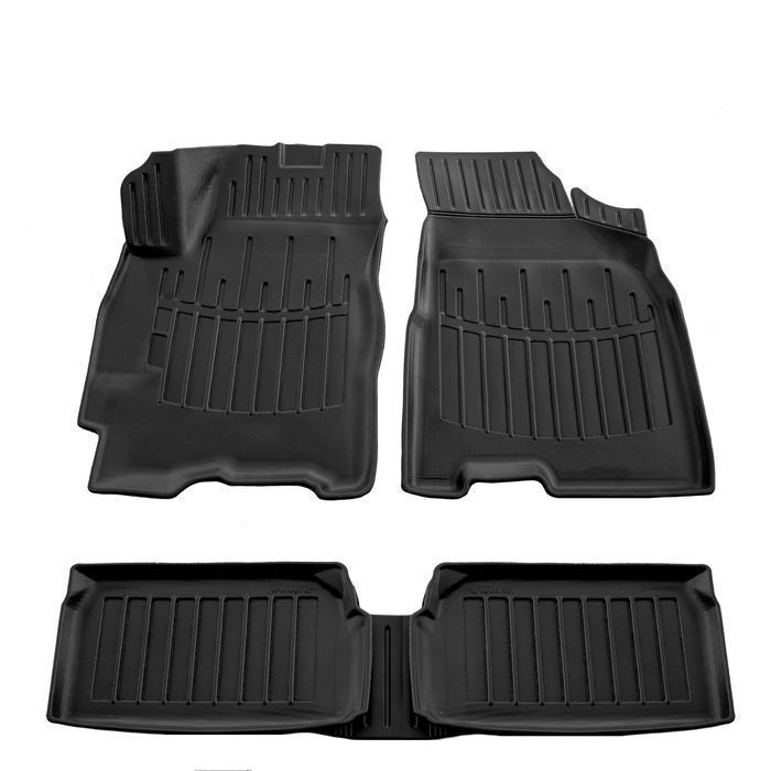 Резинові 3Д коврики з бортами VOLKSWAGEN Touran/Polo/Bora/UP!/T-Cross
