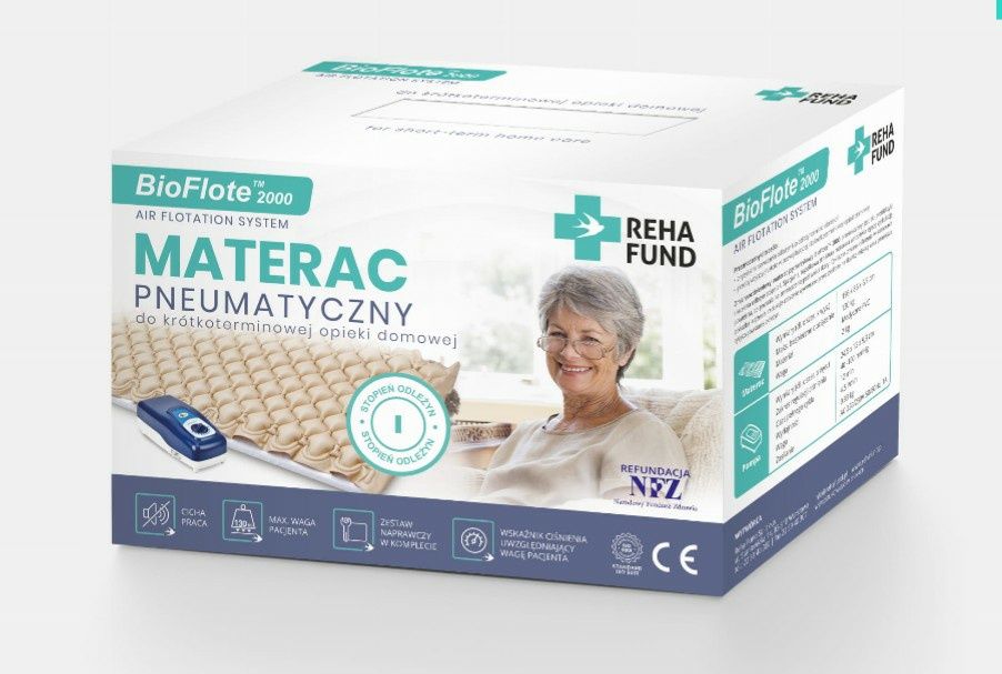 Materac BioFlote™ 2000 przeciwodleżynowy, pneumatyczny, bąbelkowy