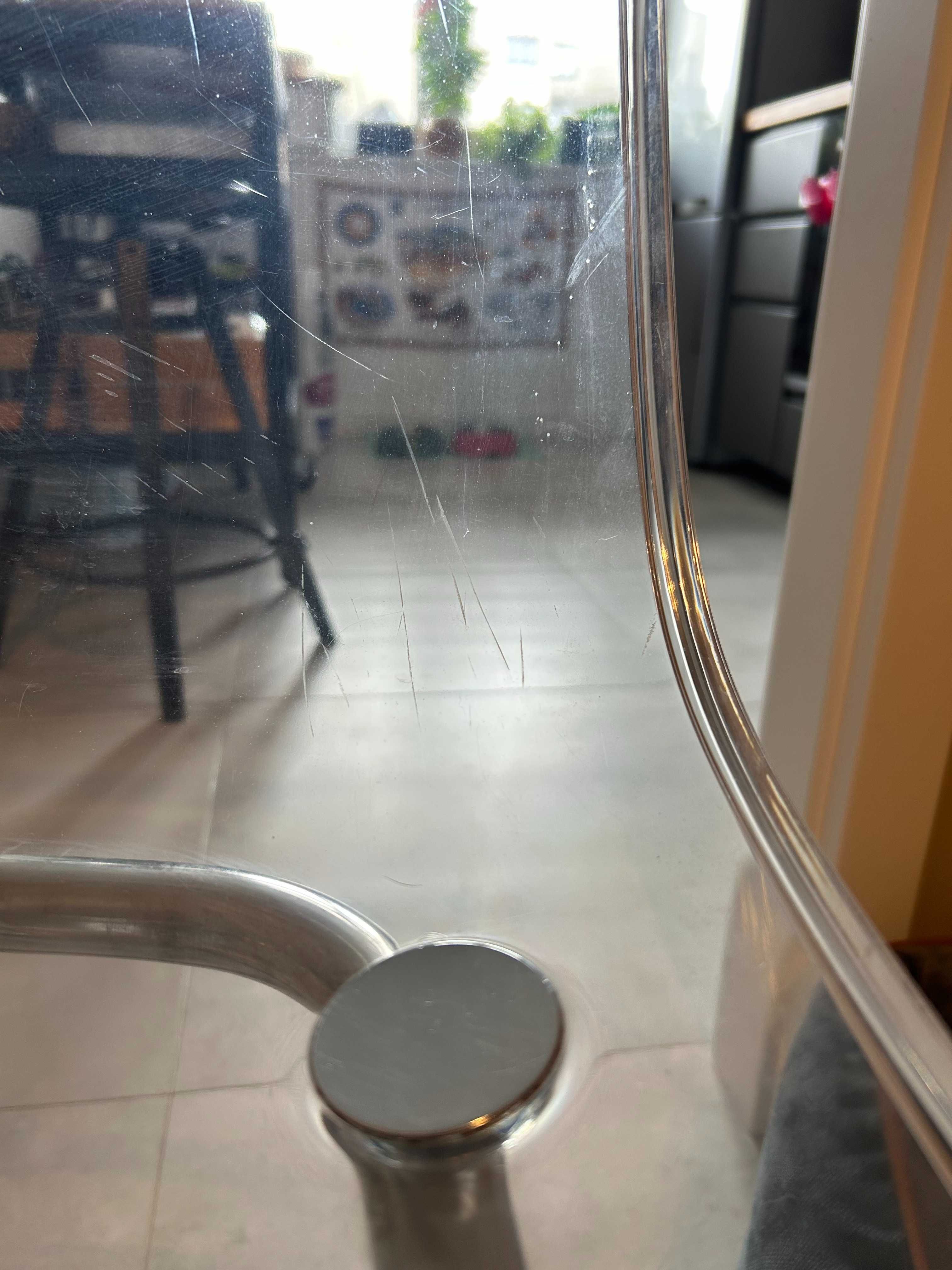 Krzesło IKEA Tobias, przezroczyste/chrom