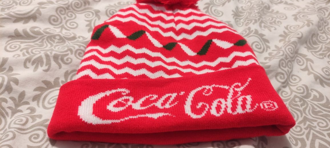 Czapka Coca cola, zimowa