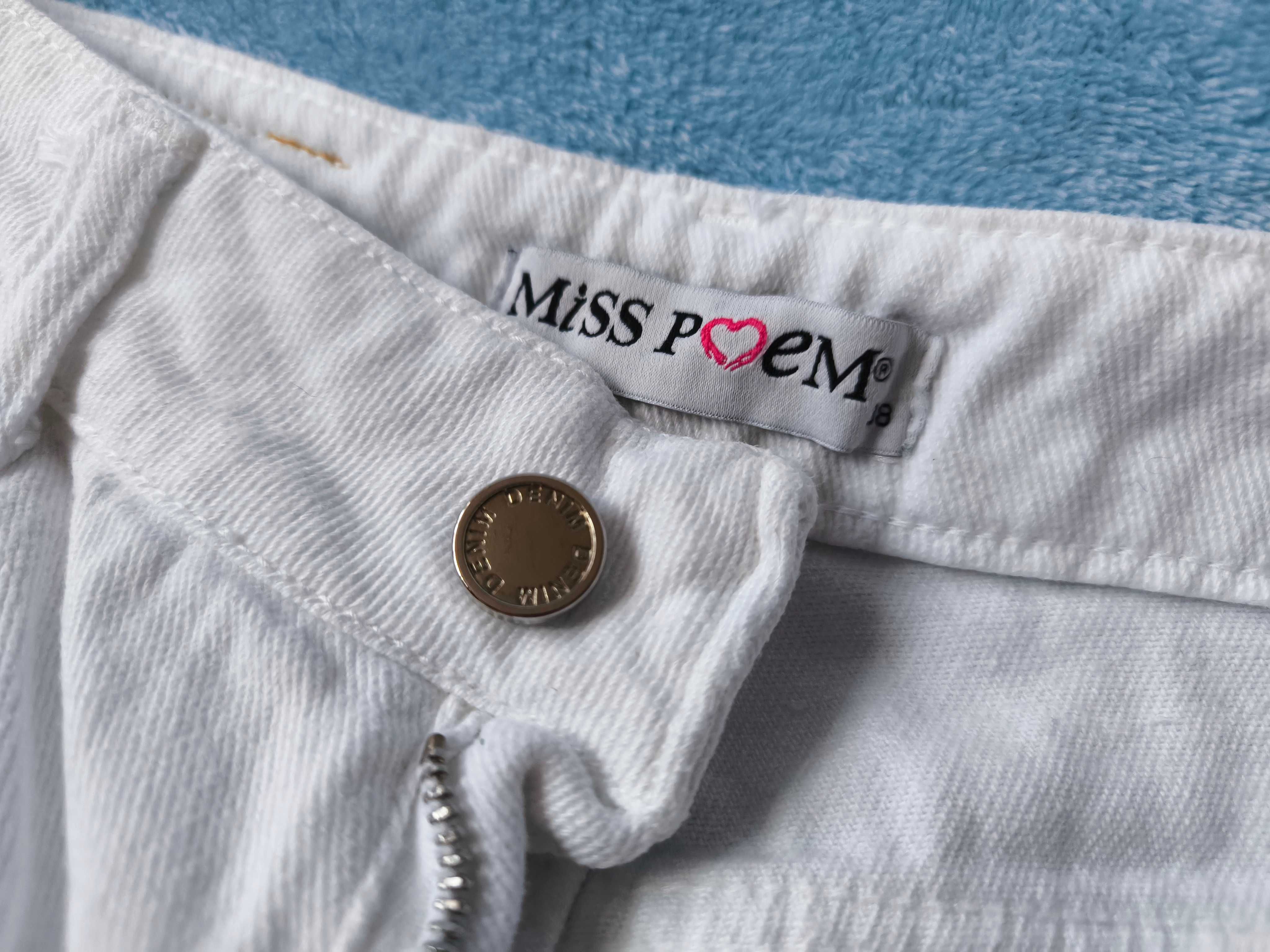Женские белые джинсы МОМ Турция Miss Poem Размер 38