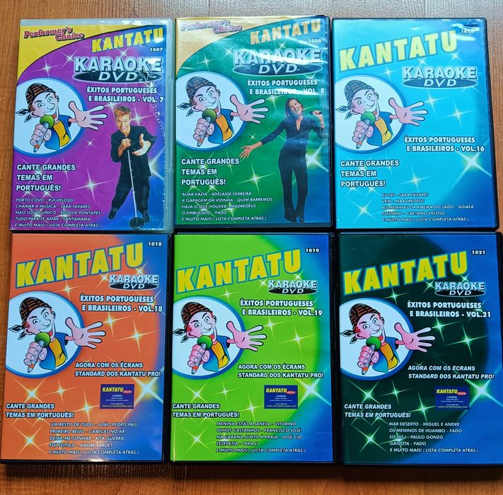 10 DVDs de karaoque