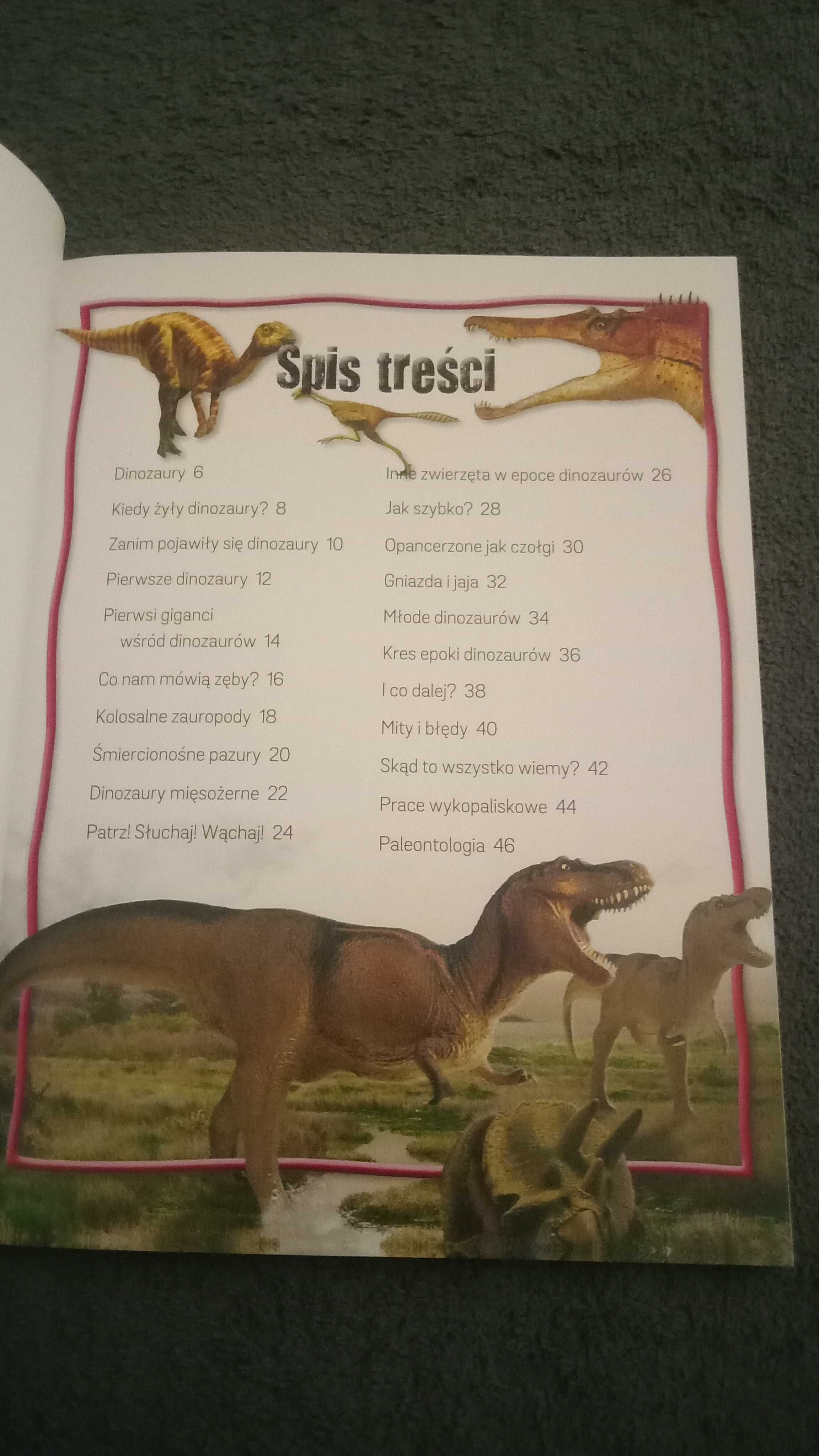 Mini kompendium 100 faktów Dinozaury nowa