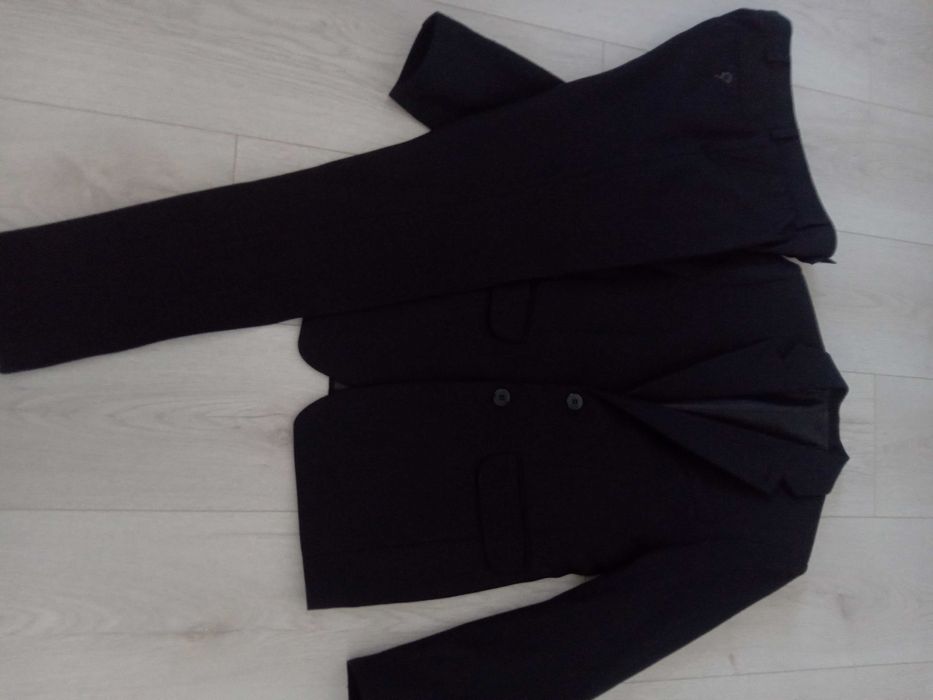 Garnitur chłopięcy czarny Slim. Rozmiar 164 cm