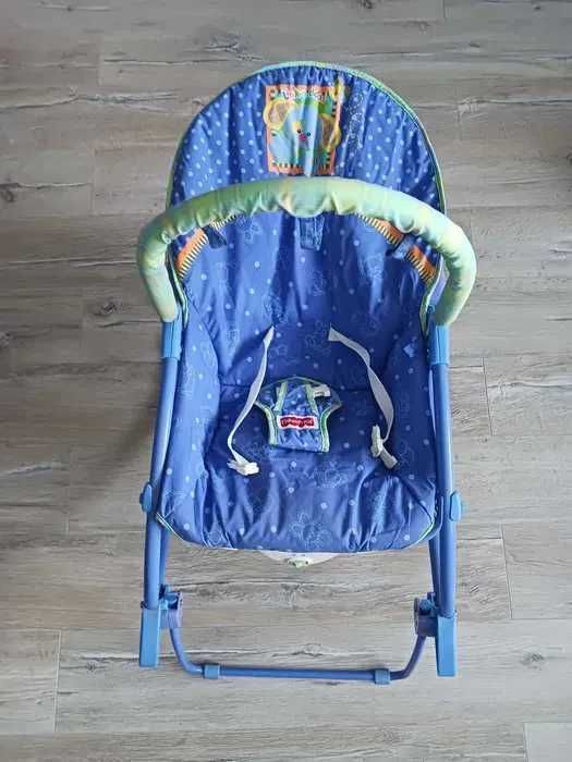 Leżaczek Fisher Price niebiesk
