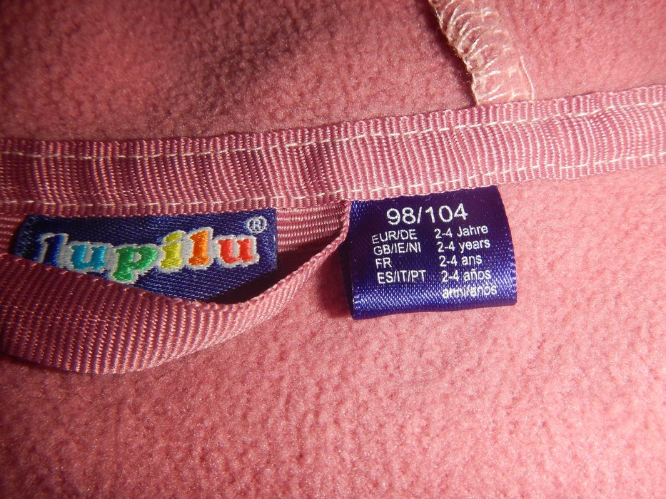 Комбінезон софтшел рожевий корона lupilu р.98-104см(3-4роки)