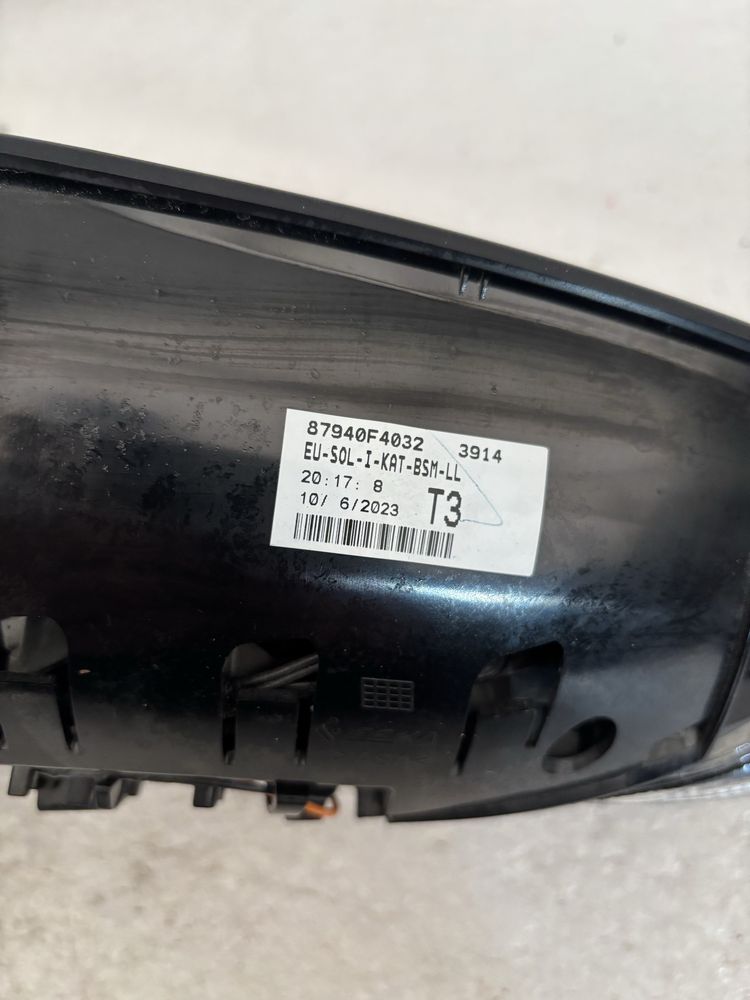 Toyota CHR CH-R 16- lusterko lewe zewnętrzne 11PIN 11 PIN kamera szkło
