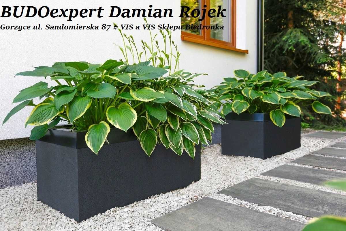 Nowoczesne betonowe DONICE ogrodowe Jadar Garden 50x100 donica KURIER