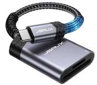 Przejściówka USB C - czytnik kart SD, micro SD JSAUX