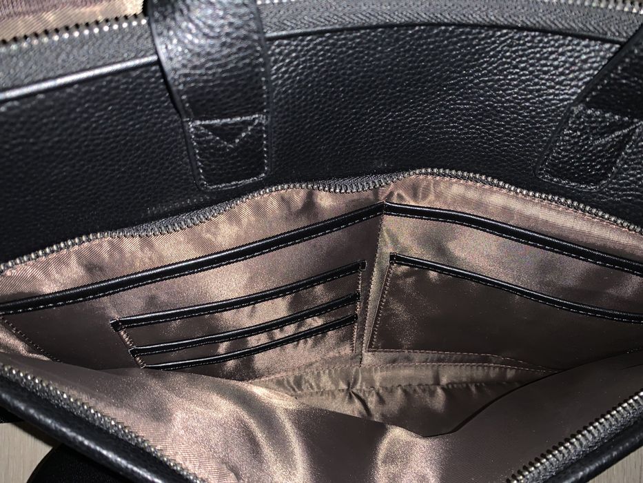 Кожаная сумка для ноутбука и бумаг формата А4