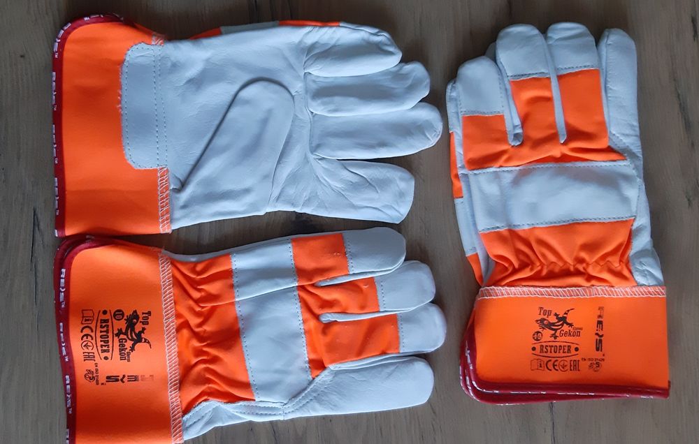 Rękawice robocze skórzane